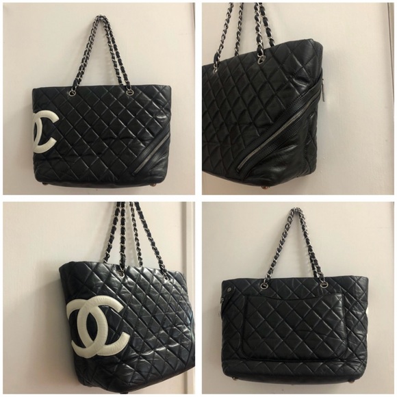 Authentic Chanel Cambon Line Large Leather Tote Bag - Picture 12 of 12